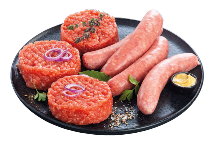 Gutfleisch Gewürztes Schweinehackfleisch zum Braten