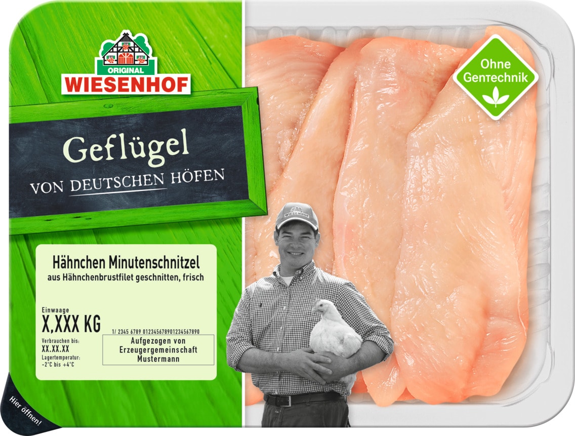 Wiesenhof Hähnchen Minutenschnitzel