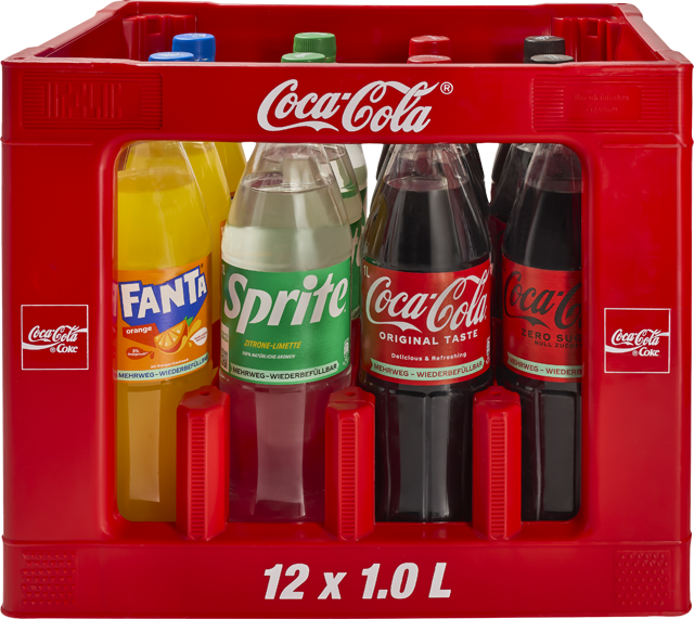Coca-Cola*, Mezzo Mix*, Fanta Orange