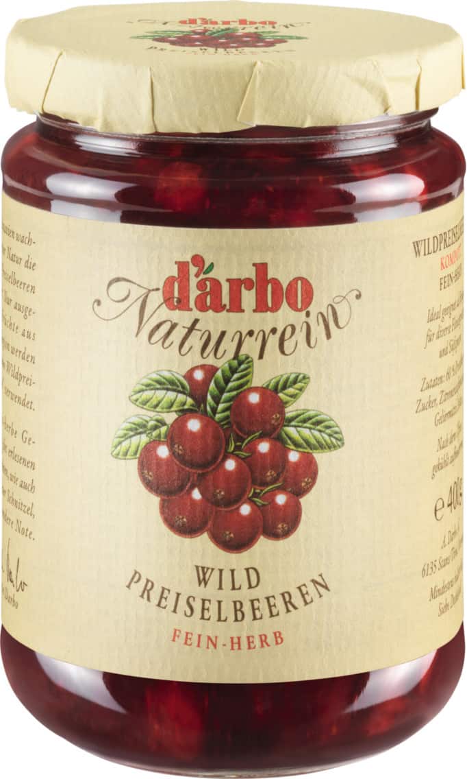 d´arbo Naturrein Wild Preiselbeeren