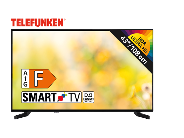 Telefunken "D43U790B2CW" 4K-UHD-TV