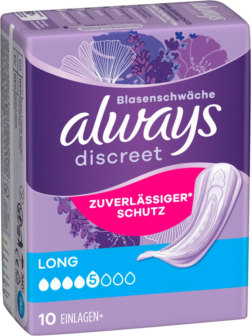 always discreet bei Blasenschwäche