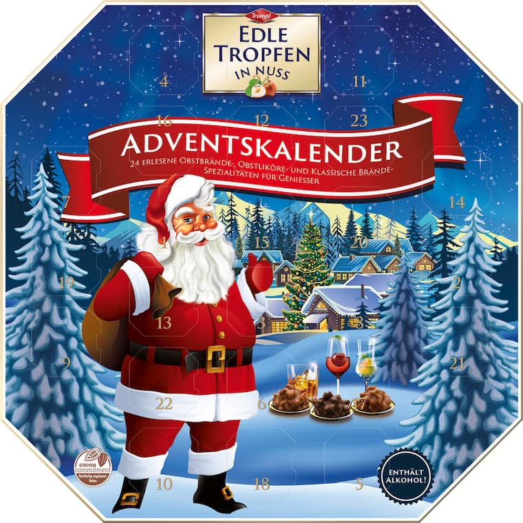 Trumpf Edle Tropfen in Nuss Adventskalender