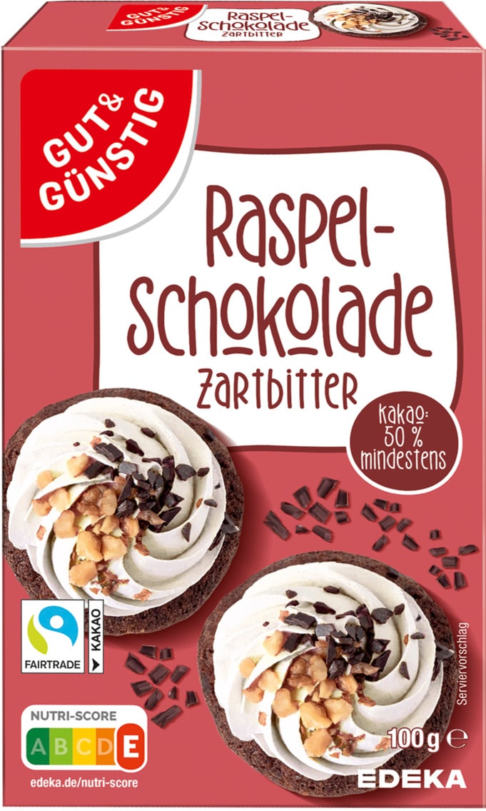 Gut & Günstig Raspelschokolade, Schokochunks oder Schokotröpfchen