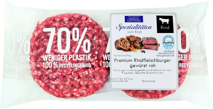 Premium-Rindfleisch-Burger