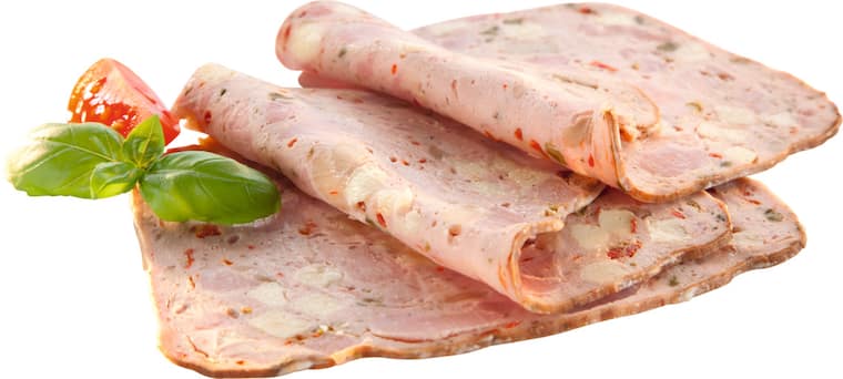 Fleischkäse Pizza-Art