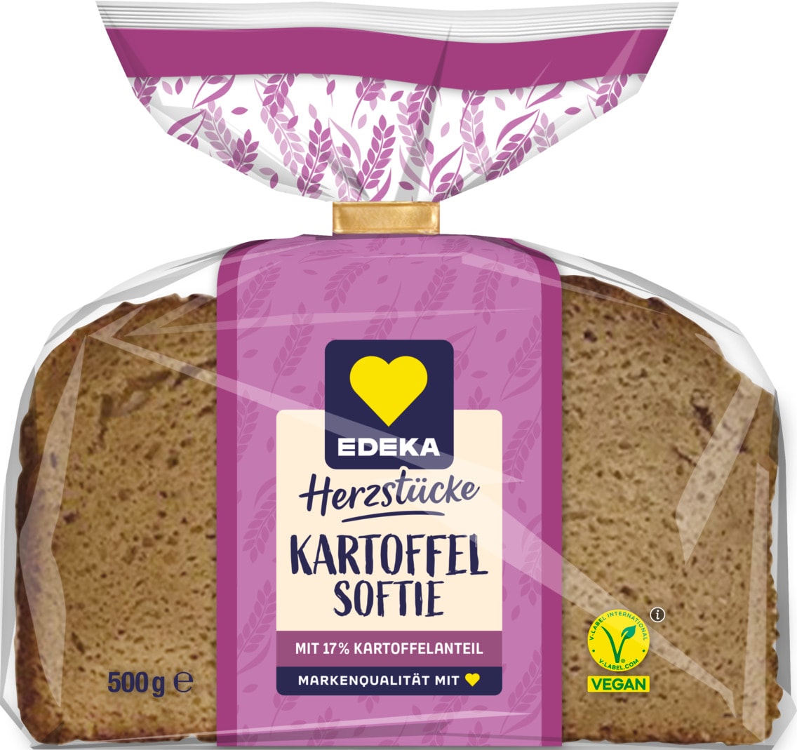 EDEKA Herzstücke Kartoffel Softie, Dinkel Schnitte oder Mehrkorn Kracher