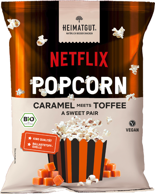 Bio Heimatgut Popcorn Caramel meets Toffee 