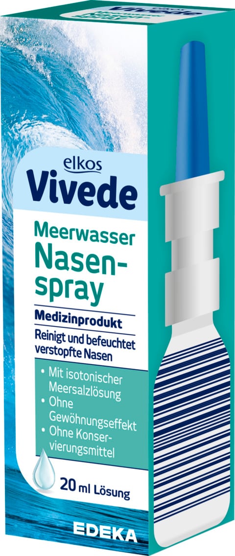 elkos Vivede Meerwasser Nasen- oder Schnupfen-Spray