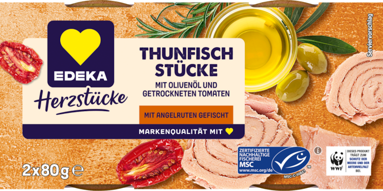 EDEKA Thunfisch-Filets mit Tomate oder Chili