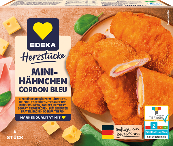 EDEKA Herzstücke Mini-Hähnchen Cordon-Bleu