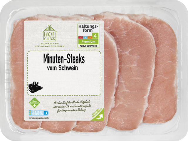 Hofglück magere Schweinerückensteaks natur
