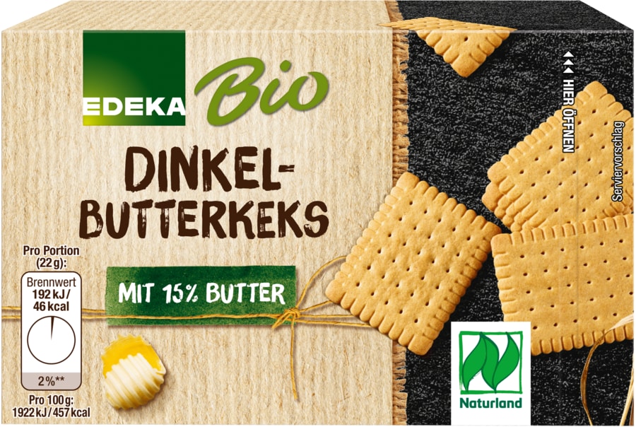 EDEKA Bio Naturland Dinkel-Butterkeks