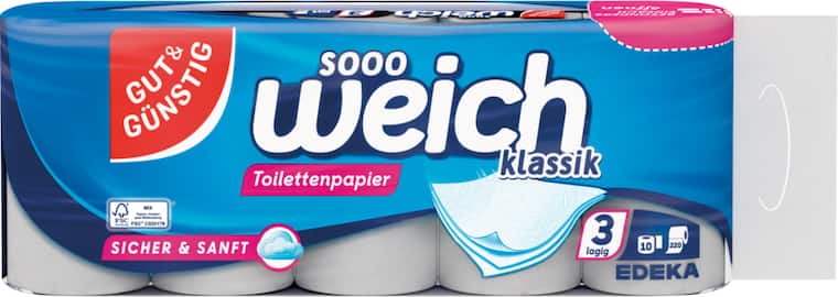 Gut&Günstig sooo weich klassik Toilettenpapier