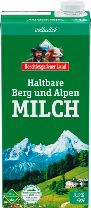 Berchtesgadener Land Haltbare Berg- und Alpen-Milch