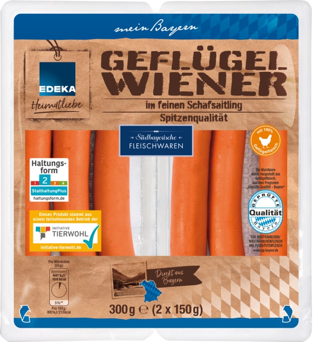 EDEKA Heimatliebe Geflügel-Wiener*