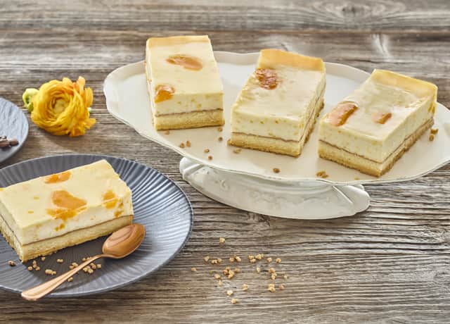 Ab Donnerstag erhältlich: Mandarinen-Schmand-Schnitten 