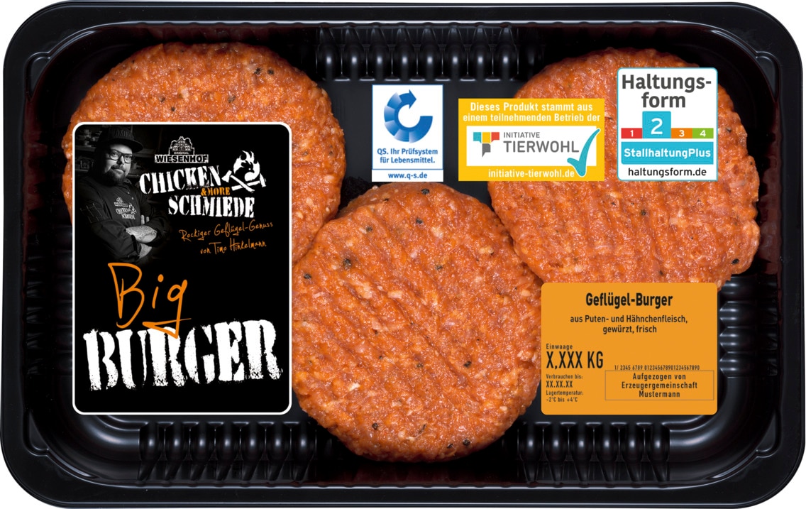 Wiesenhof Chicken & More Schmiede "Big Burger" Geflügel-Burger