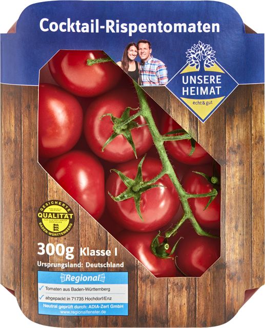 Unsere Heimat – echt & gut Cocktail Rispentomaten