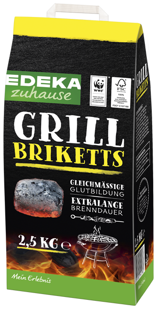 EDEKA zuhause Grill-Holz-kohlebriketts oder Holzkohle