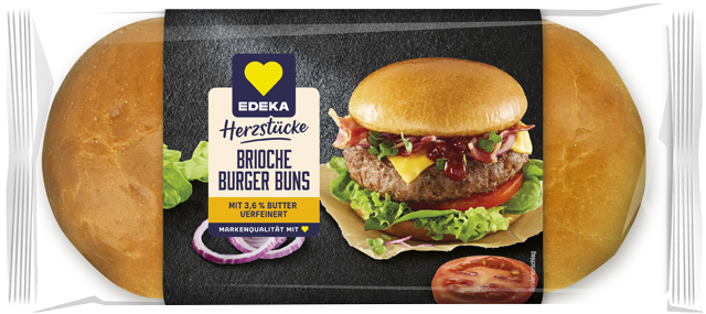 EDEKA Herzstücke Brioche Burger Buns 
