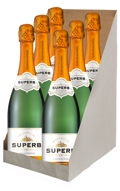 6 Flaschen Superb Sekt 