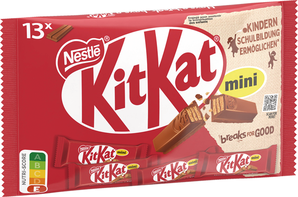Nestlé Schokoladenriegel** oder Smarties Minis