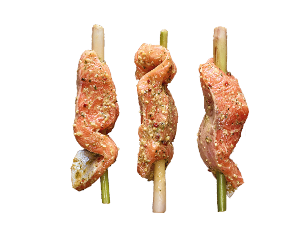 Lachs-Zitronengras-Spieß**
