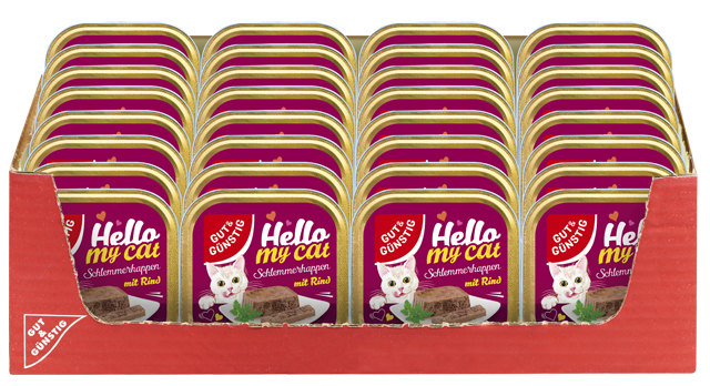32 Packungen¹ Gut & Günstig Katzennahrung Schlemmerhappen 