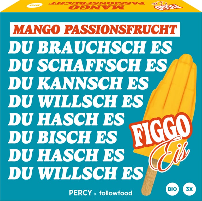 followfood Bio Figgo Eis Mango Passionsfrucht