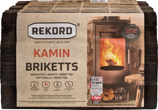 REKORD Folien-Kaminbriketts