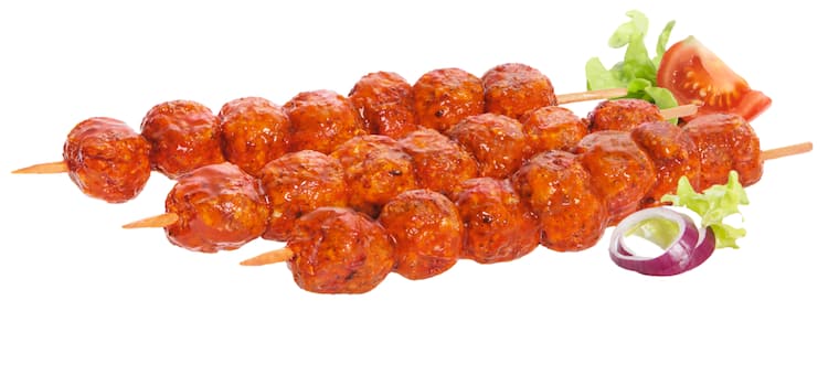 Schaschlik-Spieße natur oder Hackfleischspieße „Döner Art“