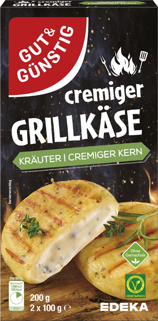 Gut & Günstig Grill- und Pfannenkäse Kräuter oder Natur