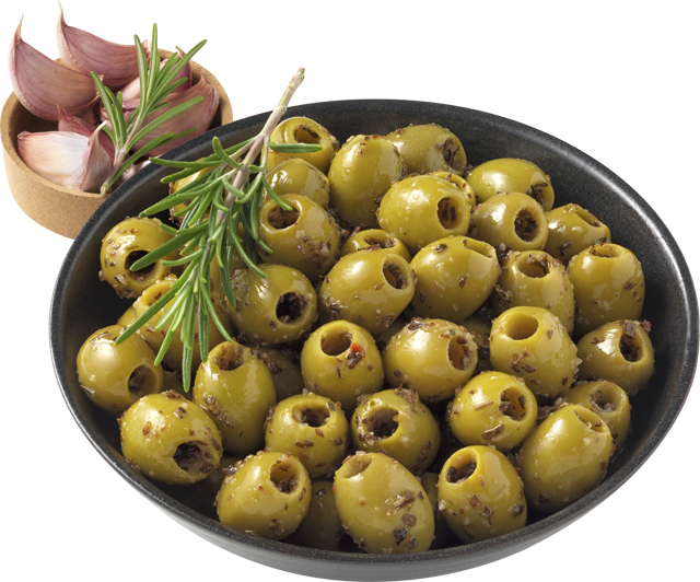 Grüne oder schwarze Oliven 