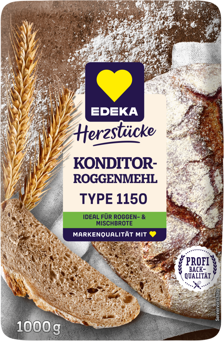 EDEKA Herzstücke Roggenmehl Type 1150 oder Weizenmehl 550