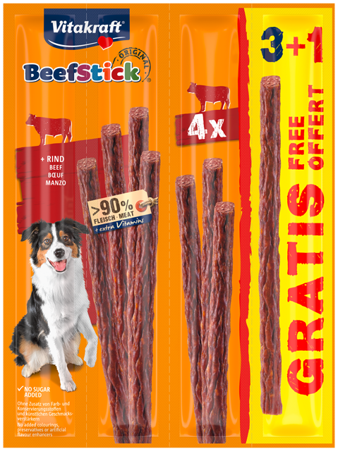 Vitakraft Beefstick Rind oder Pute
