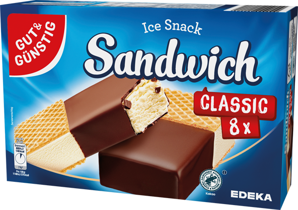 GUT&GÜNSTIG Sandwich-Ice-Snack