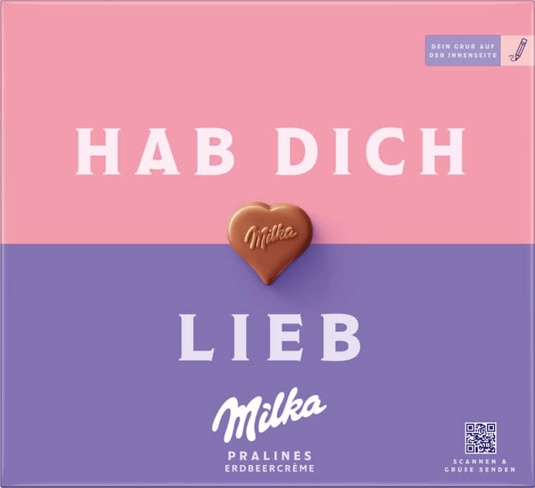 Milka Pralinés oder Hauchzarte Herzen