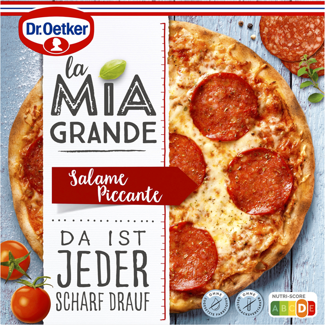 Dr. Oetker Pizza la Mia Grande Salame Piccante, Pizza Ristorante Salame