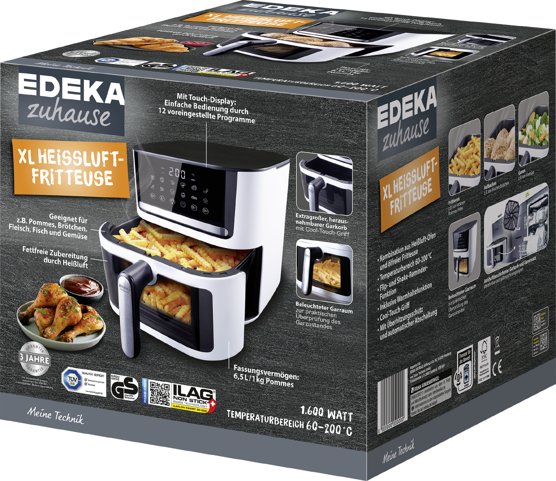 EDEKA zuhause Heißluft-Fritteuse