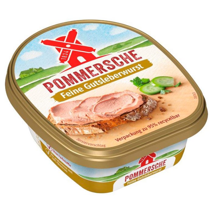 Rügenwalder Mühle Pommersche Gutsleberwurst* fein, grob, als Geflügel, mit Schnittlauch oder Teewurst*
