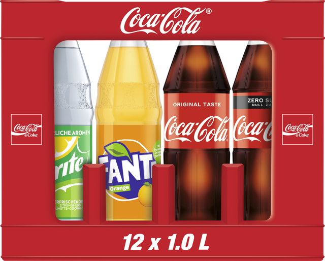 Coca-Cola¹, Mezzo Mix¹, Fanta Orange