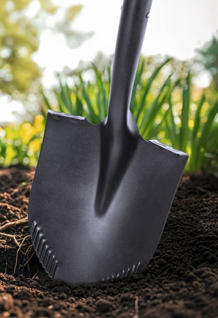 Living & GARDEN Schaufel Wellenschliff