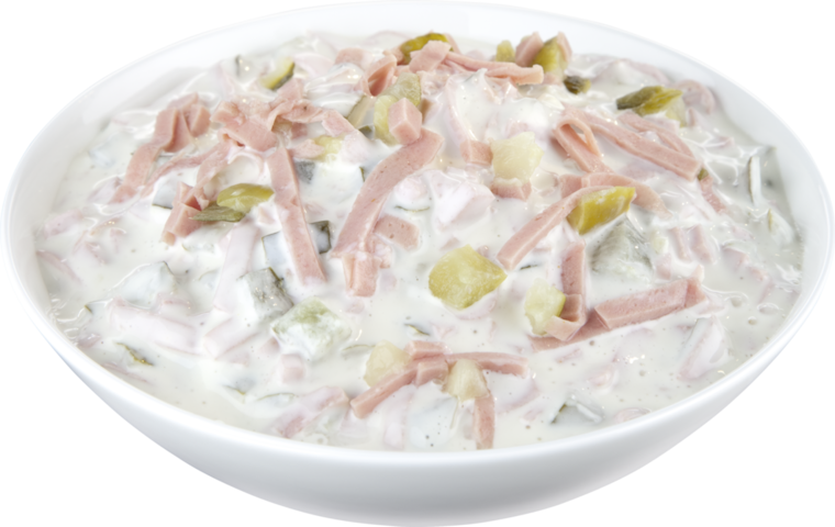 Fleischsalat aus eigener Herstellung