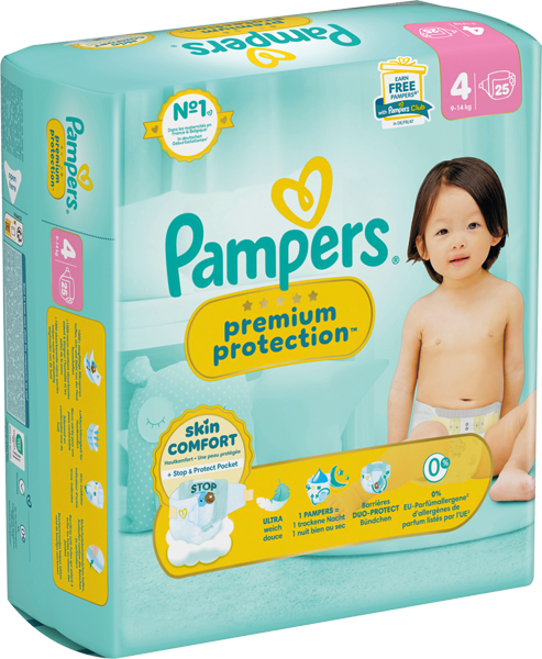 Pampers baby-dry-, Premium-Protection-Windeln oder -Pants