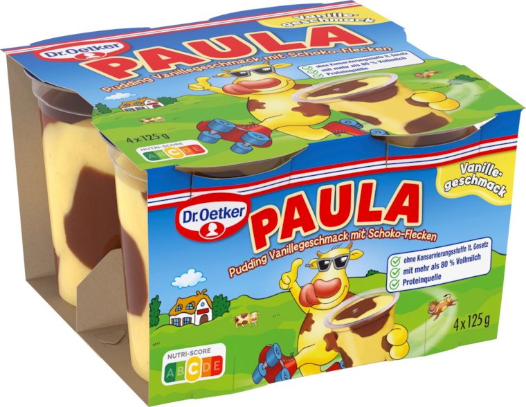Dr. Oetker Paula, Paula minis oder Marmorette Pudding