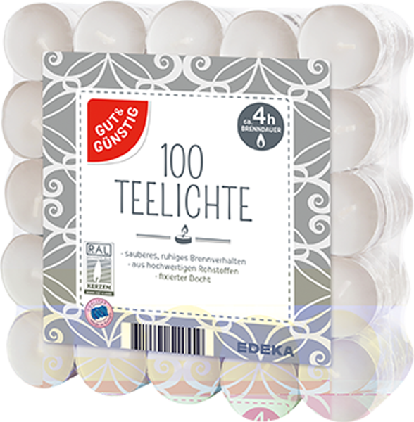GUT&GÜNSTIG 100 Teelichte