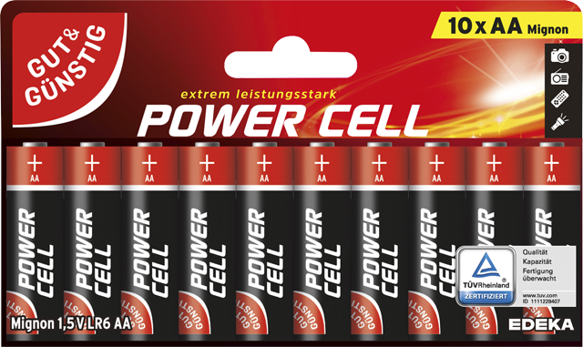 Alkaline Batterien Micro AAA (LR03) oder Mignon AA (LR6)