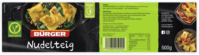 Bürger Nudelteig 