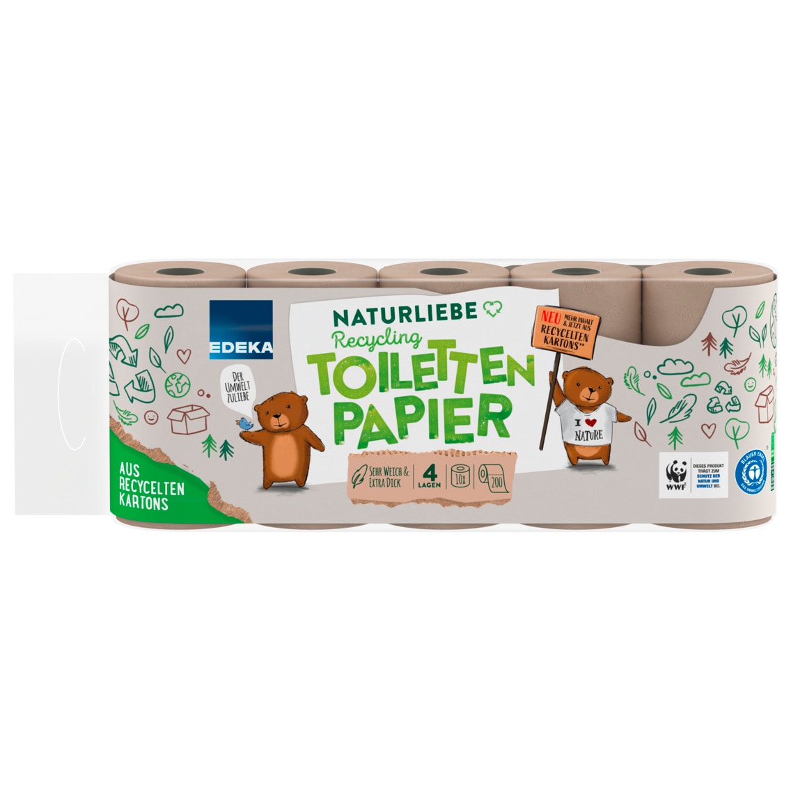 EDEKA WWF Naturliebe Recycling Toilettenpapier